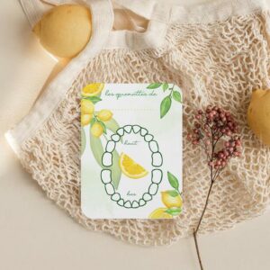 Carte quenottes citron