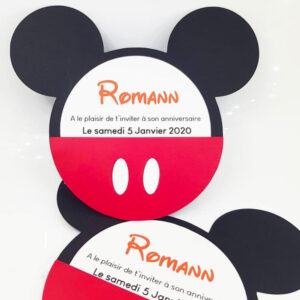 carte anniversaire mickey